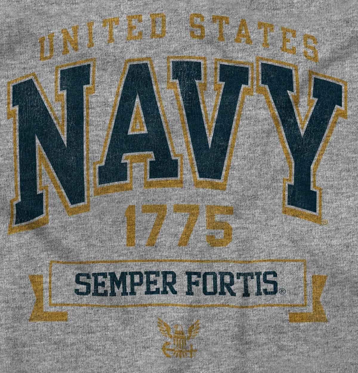 imageUnited States Navy Semper Fortis 1775 Womens Slim Fit Graphic TeeSport Grey