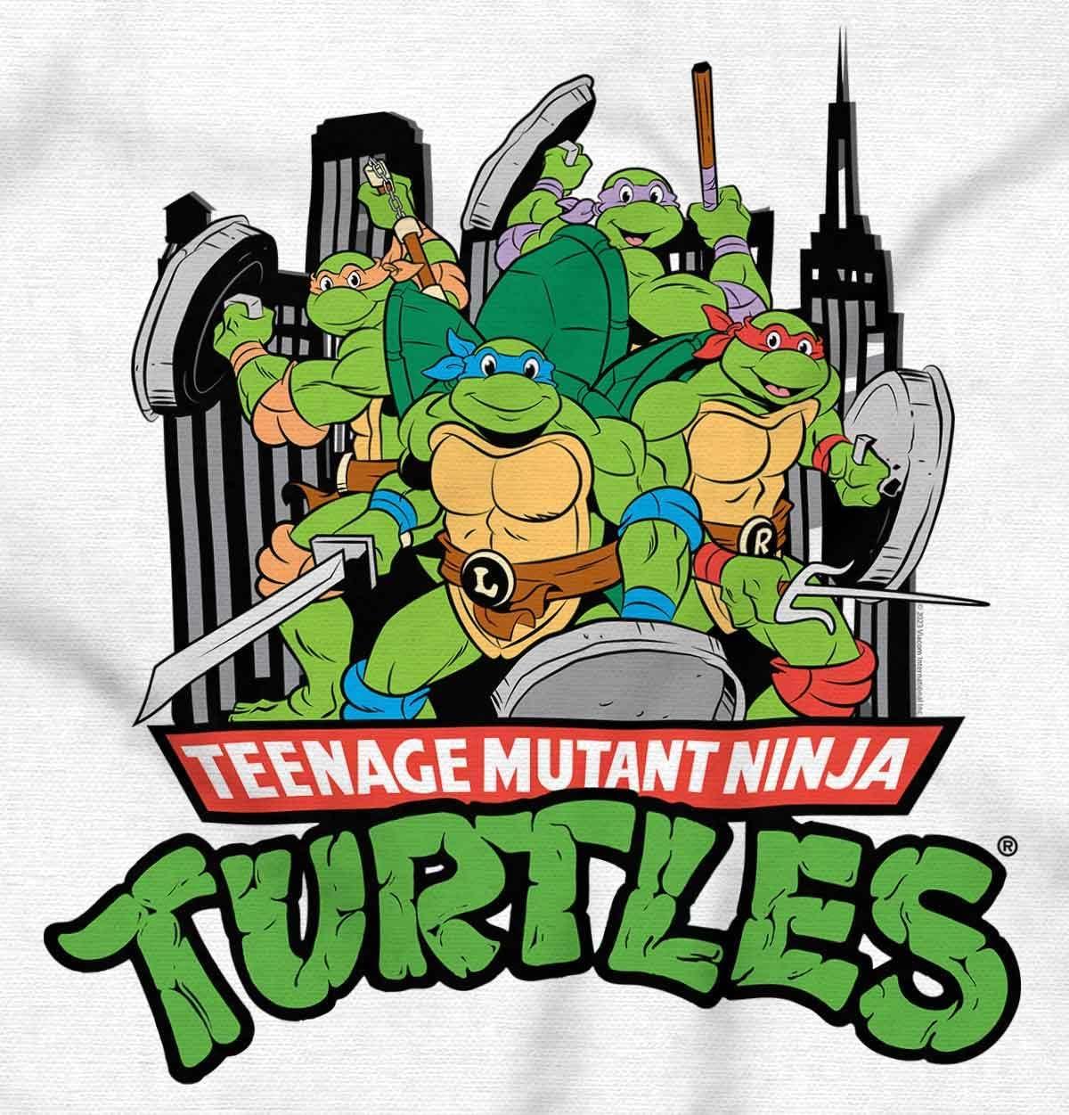 imageWomens Maternity TMNT Retro Cartoon Save New York Pregnancy DressWhite