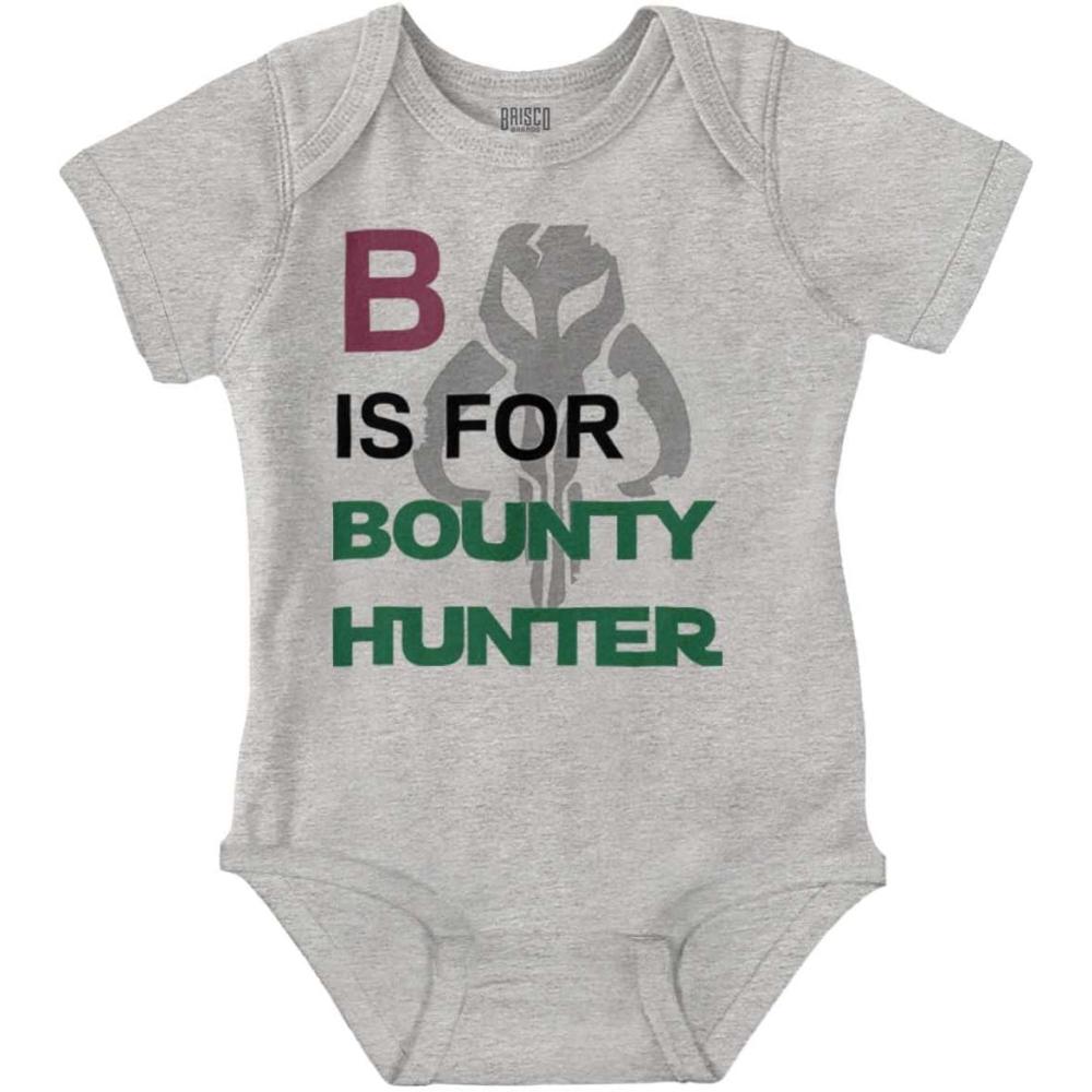 imageB is for Bounty Hunter Dark Galaxy Baby Romper Boys or GirlsHeather