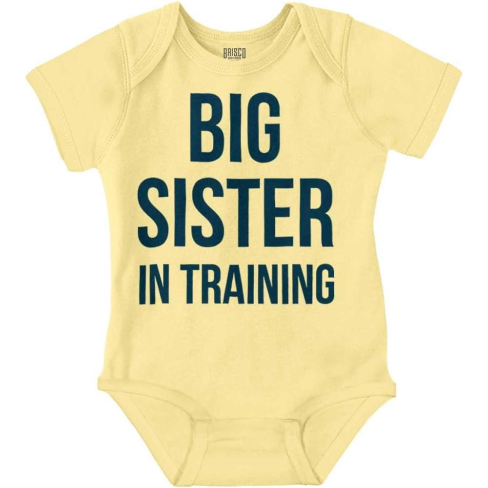imageBig Sister In Training Expecting Baby Bodysuit Jumper GirlsBanana