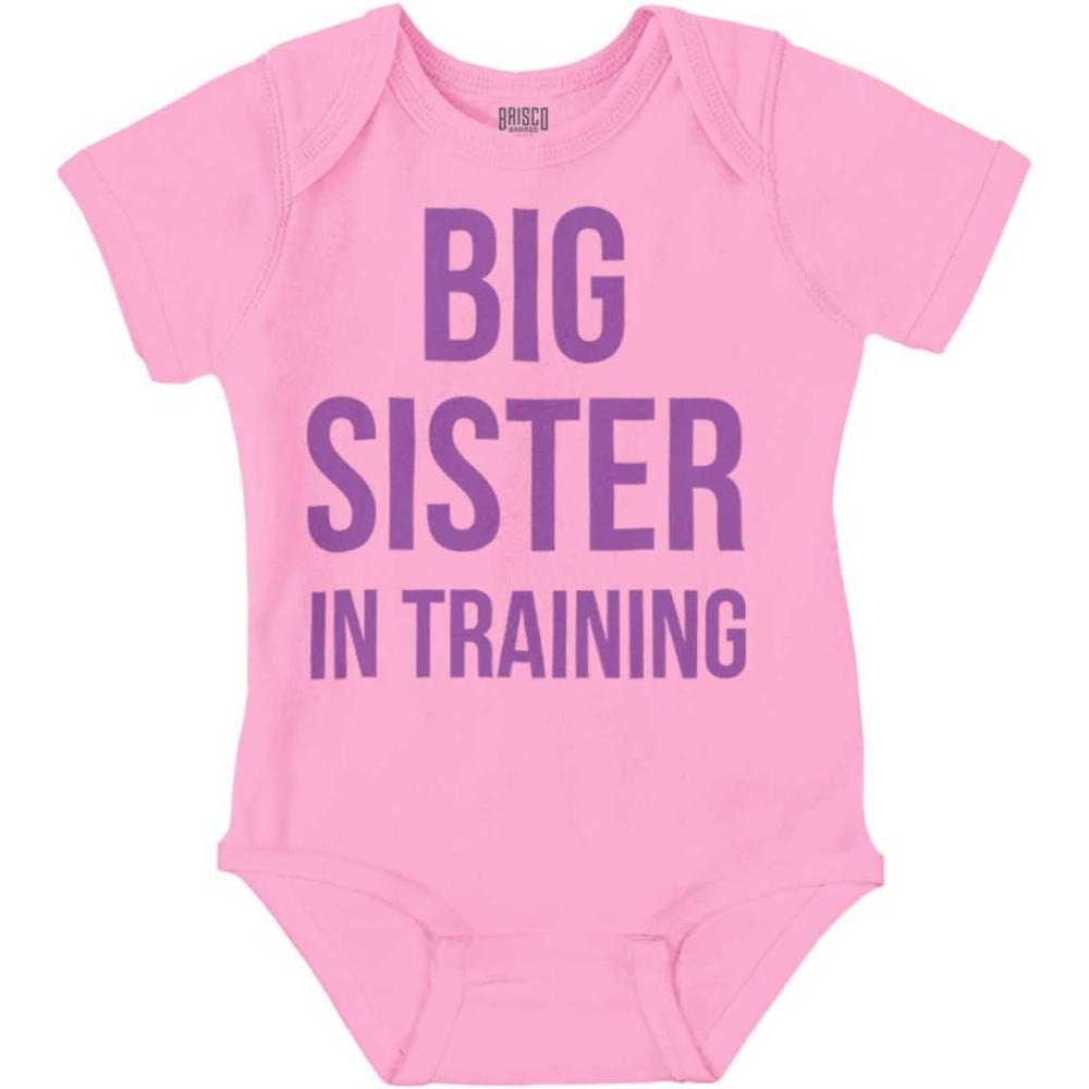 imageBig Sister In Training Expecting Baby Bodysuit Jumper GirlsPink