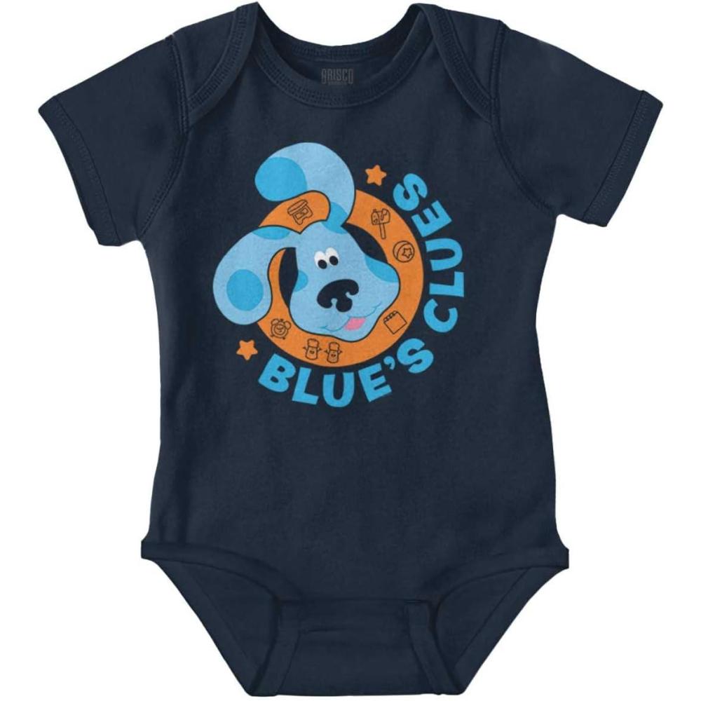 imageBrisco Brands Cute Blues Clues Puppy and Friends Baby Romper Boys or GirlsNavy