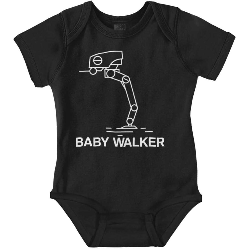 imageBrisco Brands Daddy Walker Dark Galaxy Fathers Day Baby Bodysuit Jumper BoysBlack