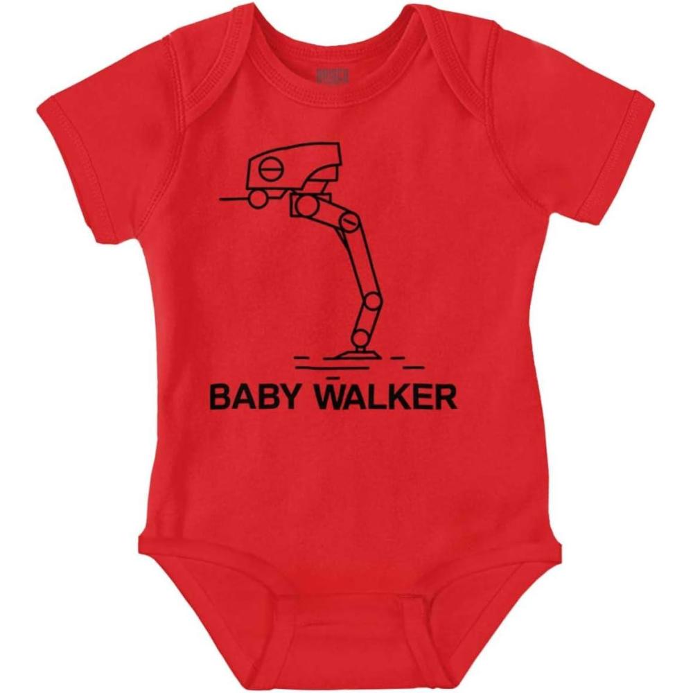 imageBrisco Brands Daddy Walker Dark Galaxy Fathers Day Baby Bodysuit Jumper BoysRed