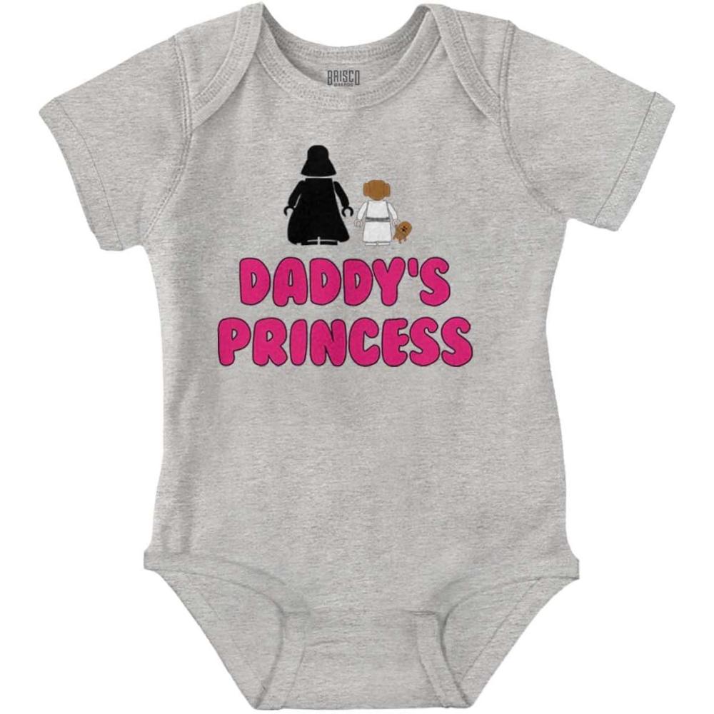 imageBrisco Brands Daddys Princess Dark Galaxy Baby Bodysuit Jumper GirlsHeather