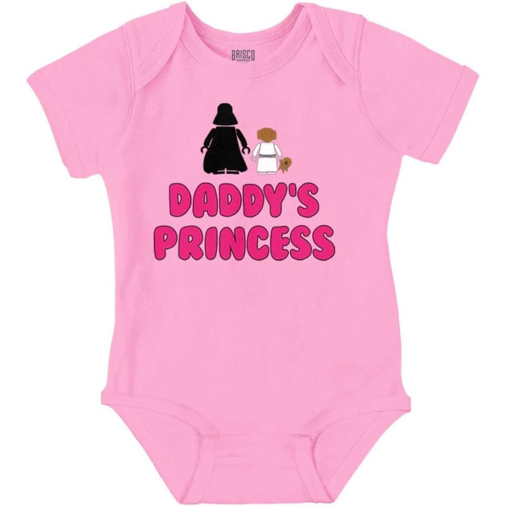 imageBrisco Brands Daddys Princess Dark Galaxy Baby Bodysuit Jumper GirlsPink