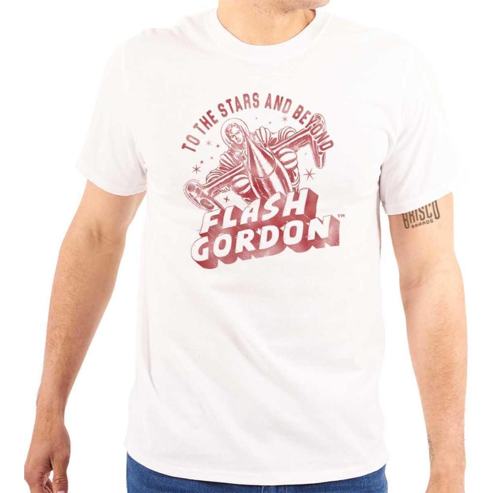 imageBrisco Brands Flash Gordon Spaceman Comics Retro Graphic T Shirt Men or WomenWhite