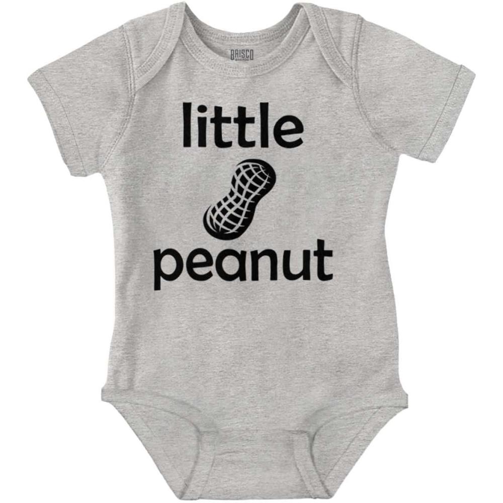 imageBrisco Brands Little Peanut Tiny Adorable Babies Baby Romper Boys or GirlsHeather