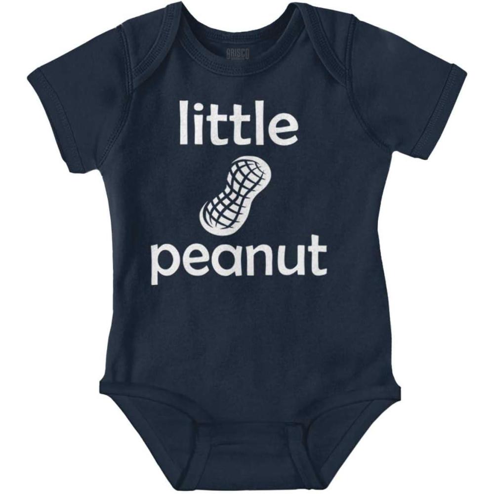imageBrisco Brands Little Peanut Tiny Adorable Babies Baby Romper Boys or GirlsNavy