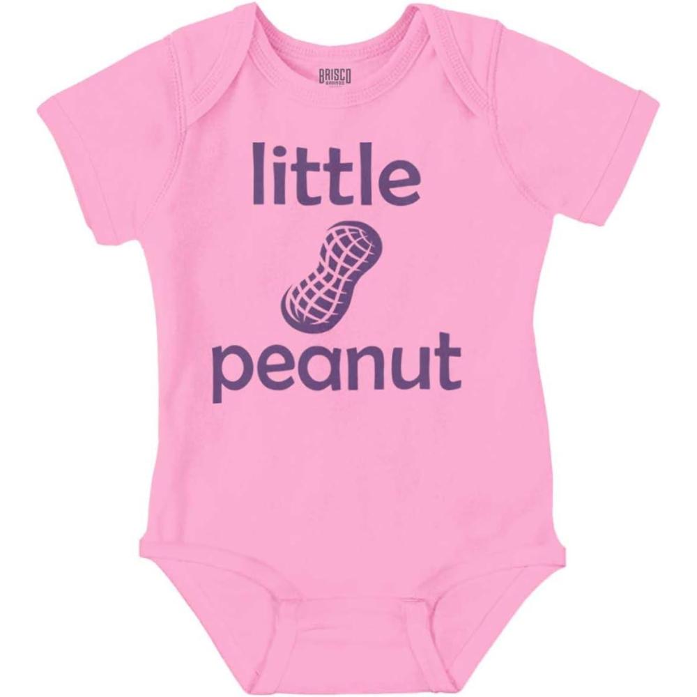 imageBrisco Brands Little Peanut Tiny Adorable Babies Baby Romper Boys or GirlsPink