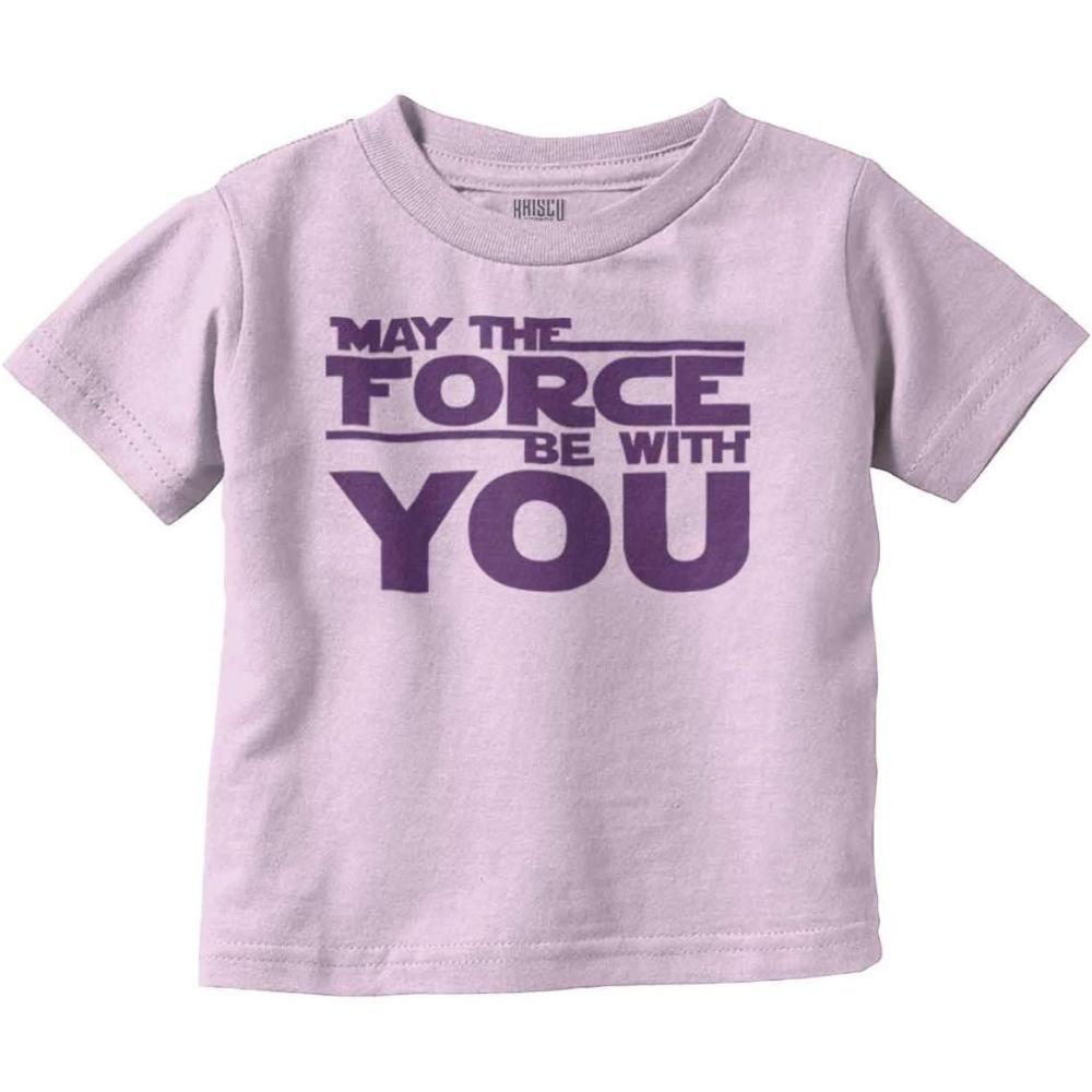 imageBrisco Brands May The Universe Be with You Toddler Boy Girl T ShirtPink