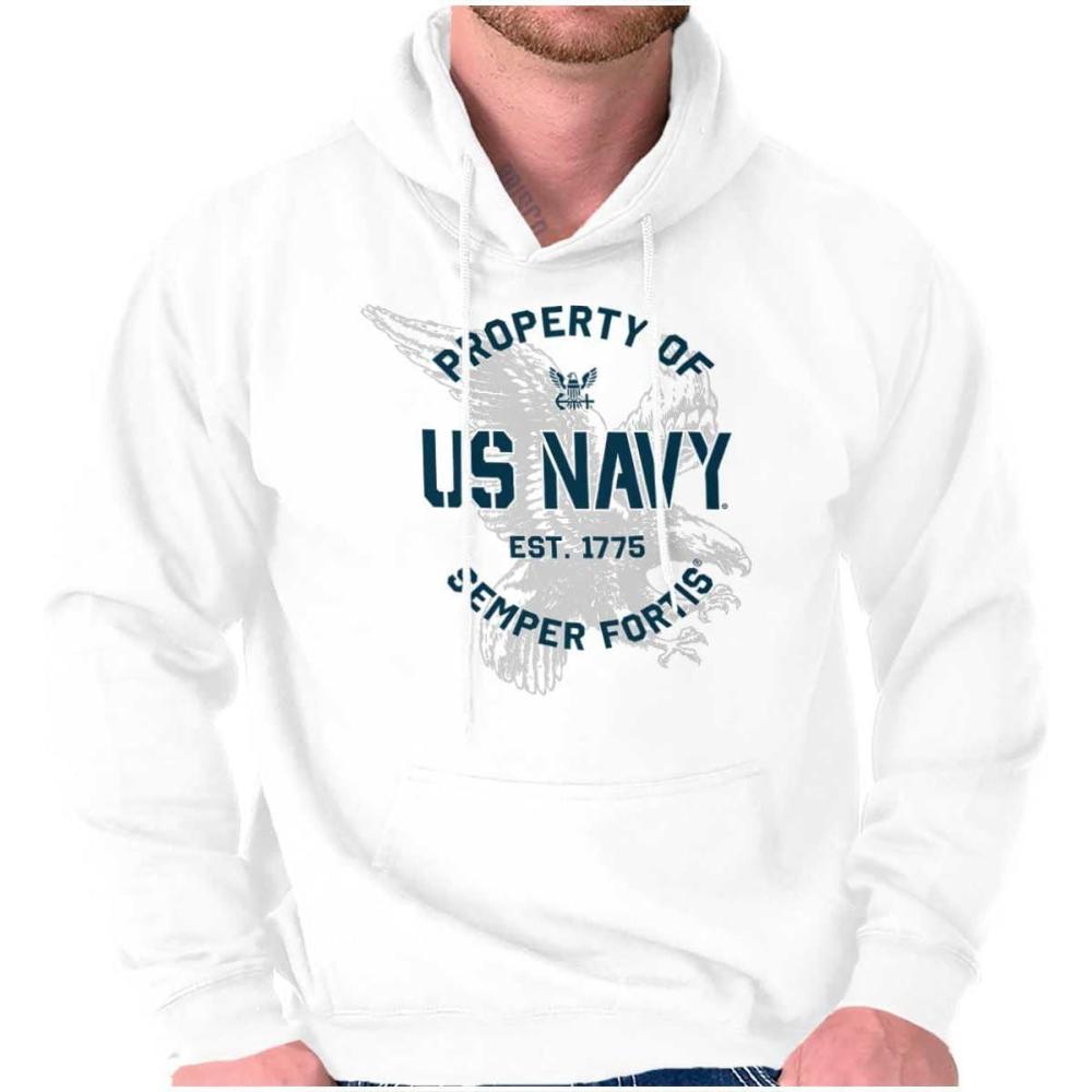 imageBrisco Brands Property US Navy 1775 Semper Fortis Hoodie Sweatshirt Women MenWhite
