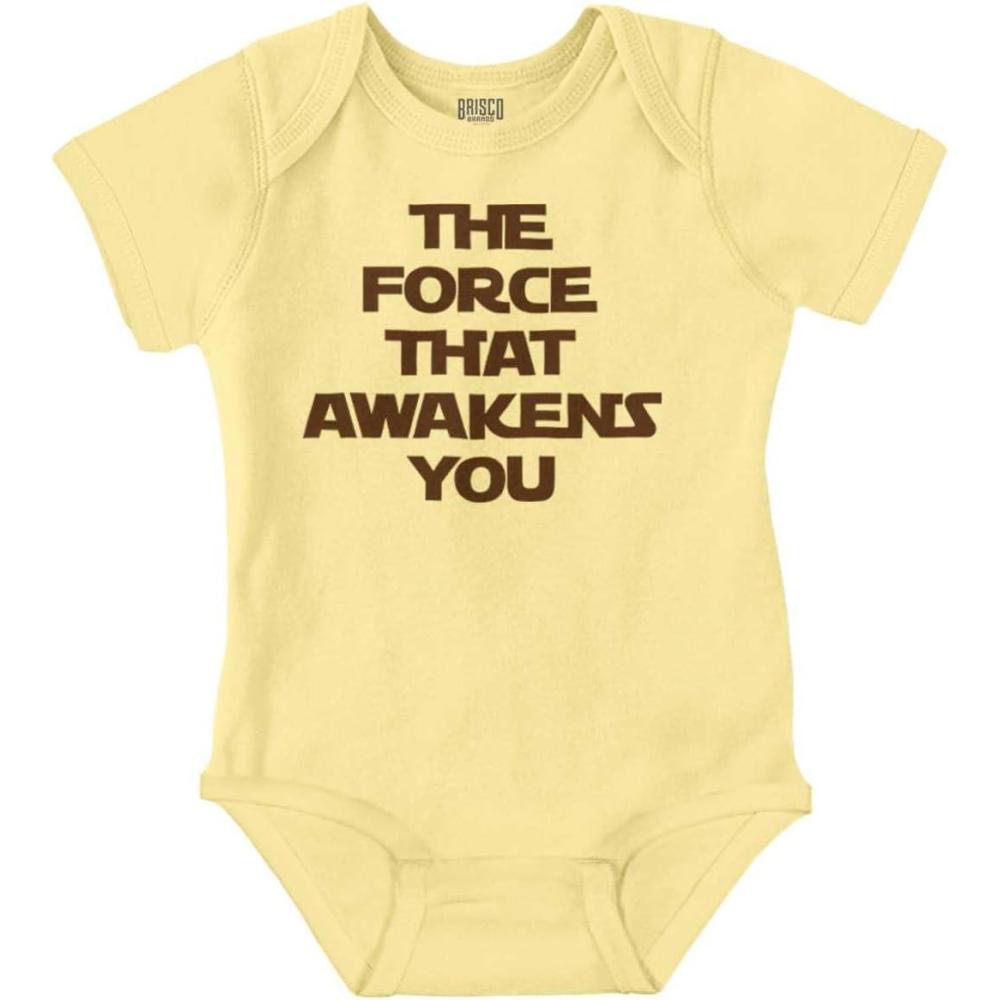 imageBrisco Brands The That Awakens You Dark Galaxy Baby Romper Boys or GirlsBanana