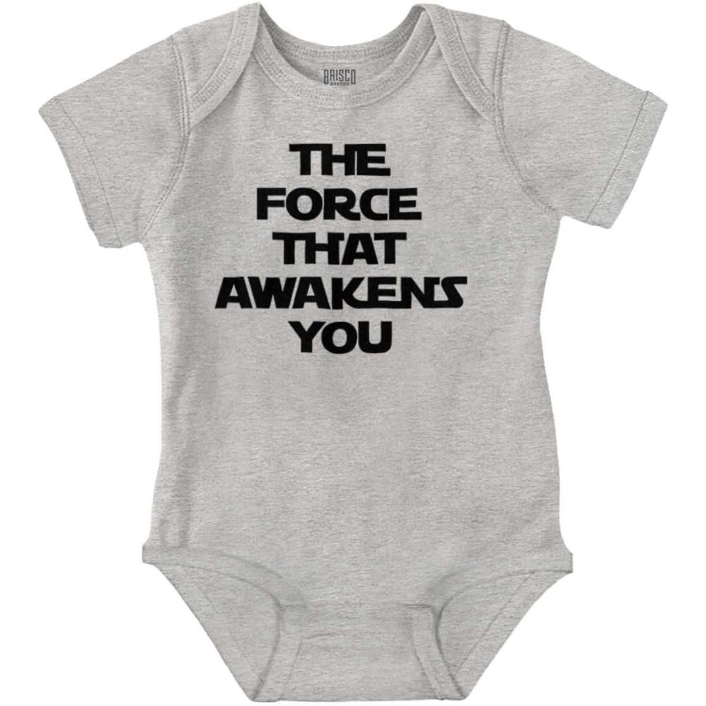 imageBrisco Brands The That Awakens You Dark Galaxy Baby Romper Boys or GirlsHeather