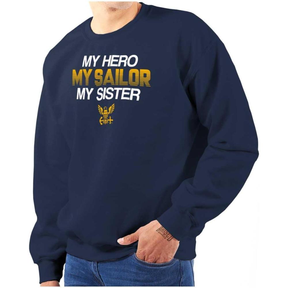 imageBrisco Brands United States Navy Sailor Sister Sweatshirt for Men or WomenNavy