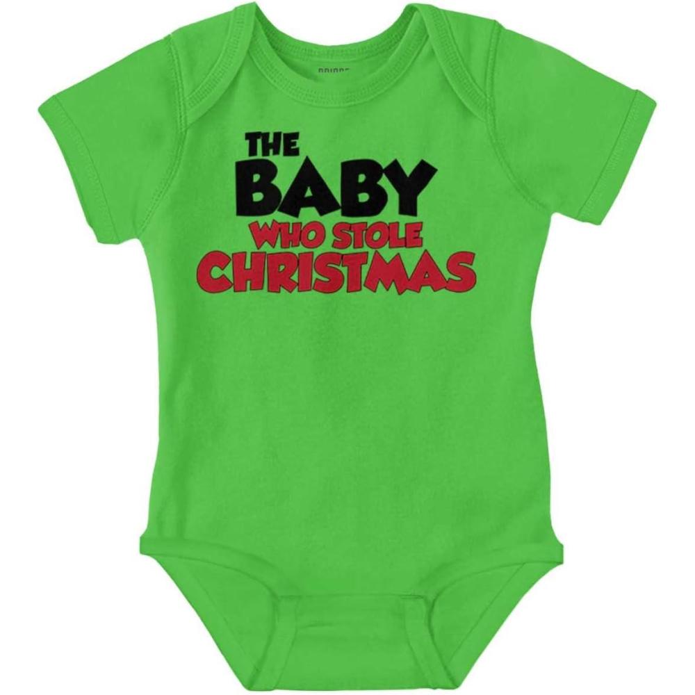imageBrisco Brands Xmas Babies Who Stole Christmas Baby Romper Boys or GirlsApple