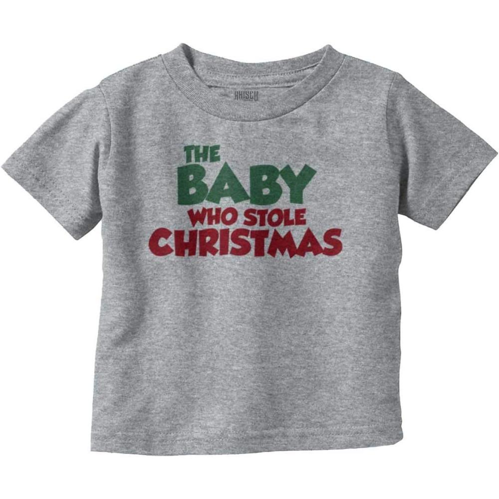 imageBrisco Brands Xmas Babies Who Stole Christmas Toddler Boy Girl T ShirtHeather
