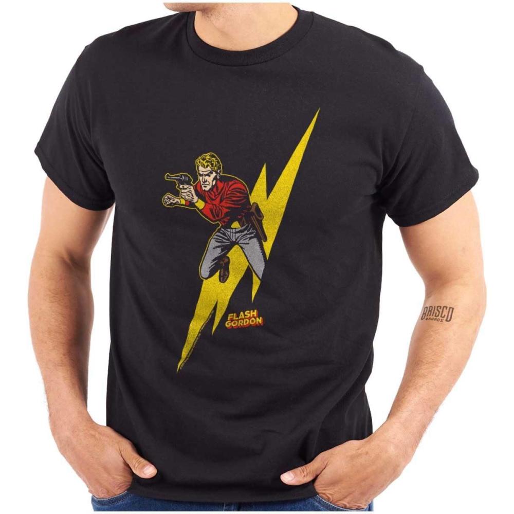 imageFlash Gordon Lightning Bolt Comics Graphic T Shirt Men or WomenBlack