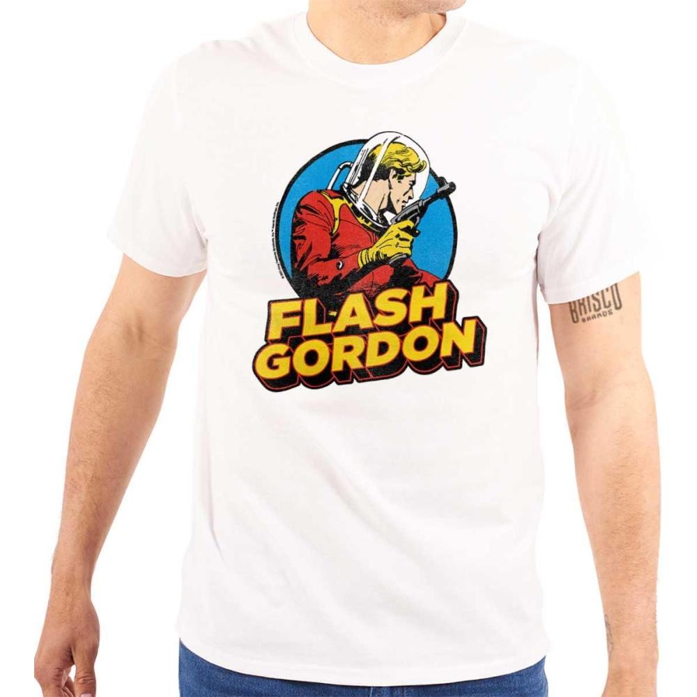 imageFlash Gordon Vintage Space Comic Hero Graphic T Shirt Men or WomenWhite