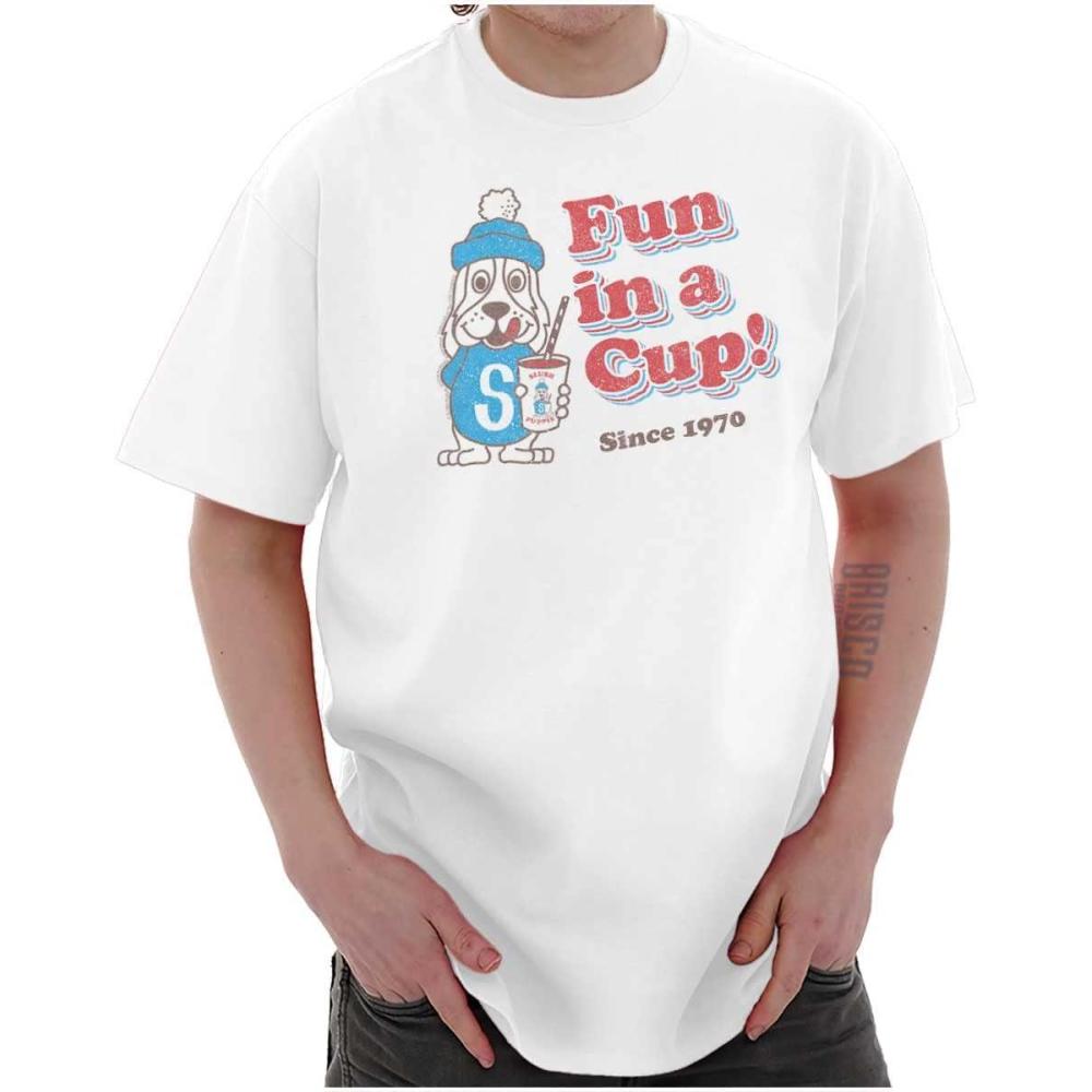 imageFun in A Cup Slush Puppie Logo Graphic T Shirt Men or WomenWhite