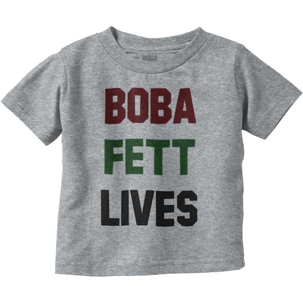 imageGalactic Bounty Hunter Nerdy Geek Toddler Boy Girl T ShirtHeather