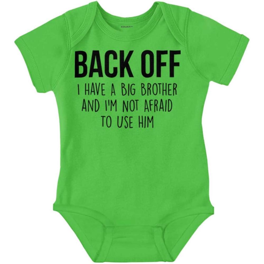 imageLittle Brother Big Bro Cute Adorable Baby Romper Boys or GirlsApple