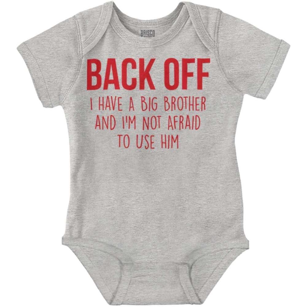 imageLittle Brother Big Bro Cute Adorable Baby Romper Boys or GirlsHeather