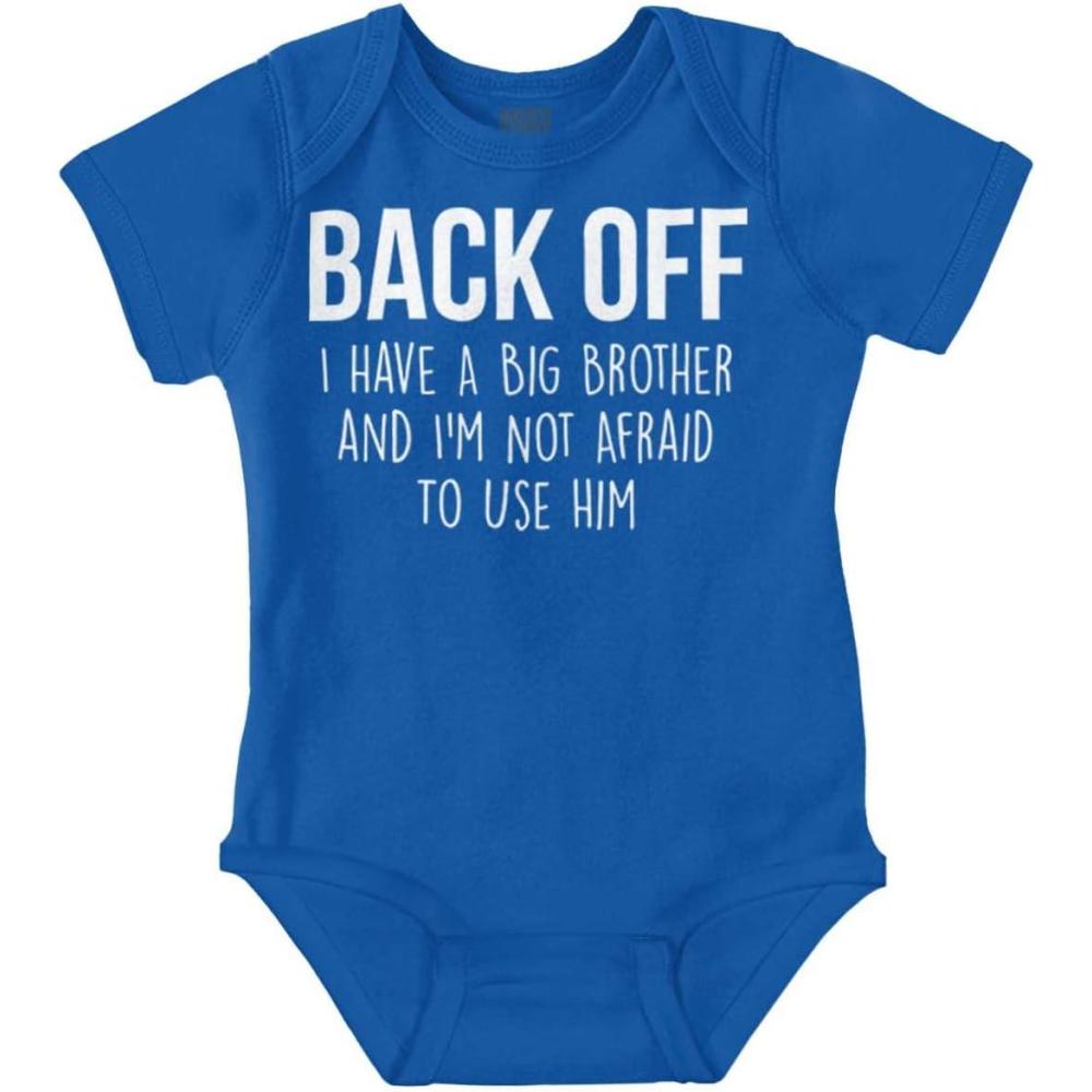 imageLittle Brother Big Bro Cute Adorable Baby Romper Boys or GirlsRoyal