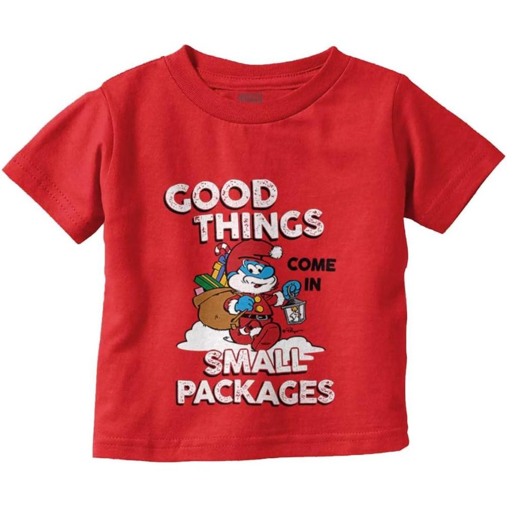 imageSanta Papa Smurf Toddler Boy Girl T ShirtRed