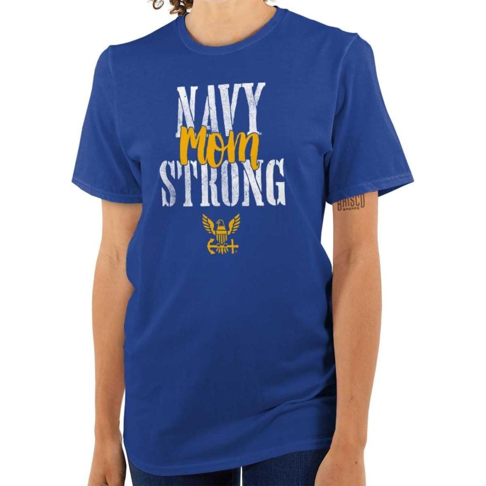 imageUnited States Navy Proud Mom Strong Womens Graphic T Shirt TeesRoyal