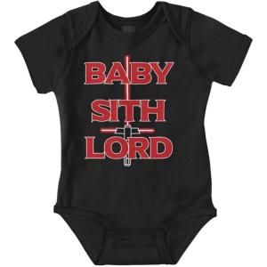 Brisco Brands Baby Space Lord Dark Galaxy Ruler Baby Romper Boys or Girls(Black)