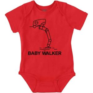 Brisco Brands Daddy Walker Dark Galaxy Father’s Day Baby Bodysuit Jumper Boys(Red)