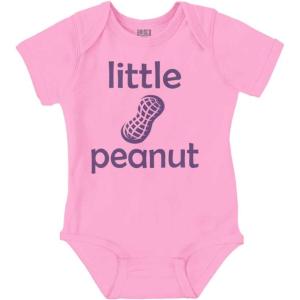 Brisco Brands Little Peanut Tiny Adorable Babies Baby Romper Boys or Girls(Pink)