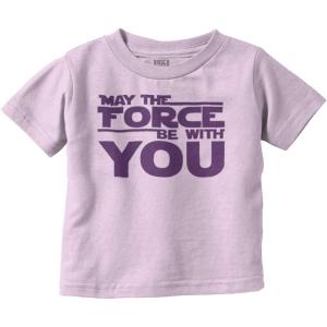 Brisco Brands May The Universe Be with You Toddler Boy Girl T Shirt(Pink)