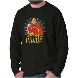 Brisco Brands Ming Merciless Flash Gordon Comics Long Sleeve Tshirt Men Women(Black)