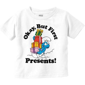 Brisco Brands Smurfs Cartoon Toddler Boy Girl T Shirt(White)