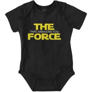 Brisco Brands Space Awakens You Dark Galaxy Baby Romper Boys or Girls(Black)