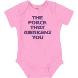 Brisco Brands The That Awakens You Dark Galaxy Baby Romper Boys or Girls(Pink)