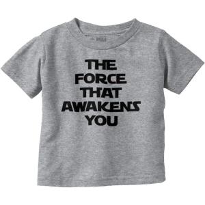 Brisco Brands The That Awakens You Dark Galaxy Toddler Boy Girl T Shirt(Heather)