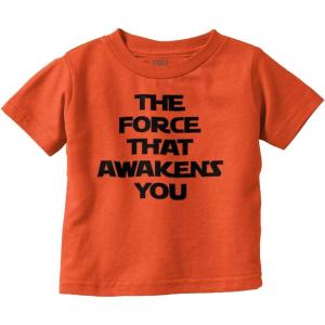 Brisco Brands The That Awakens You Dark Galaxy Toddler Boy Girl T Shirt(Orange)