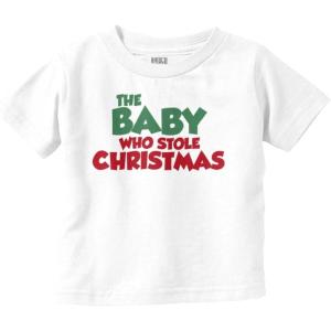 Brisco Brands Xmas Babies Who Stole Christmas Toddler Boy Girl T Shirt(White)