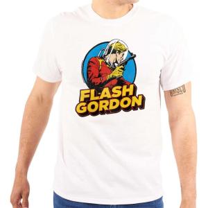 Flash Gordon Vintage Space Comic Hero Graphic T Shirt Men or Women(White)