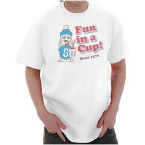 Fun in A Cup Slush Puppie Logo Graphic T Shirt Men or Women(White)