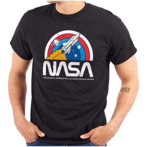 NASA Vintage Retro Space Shuttle Graphic T Shirt Men or Women(Black)