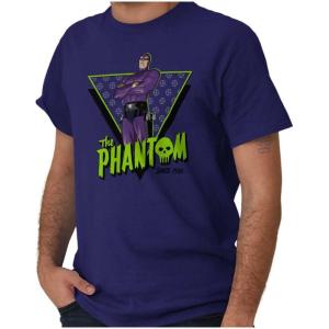 The Phantom Skull Vintage Superhero Graphic T Shirt Men or Women(Purple)
