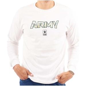 US Army PT Style Casual Military Long Sleeve Tshirt Men Women(White)