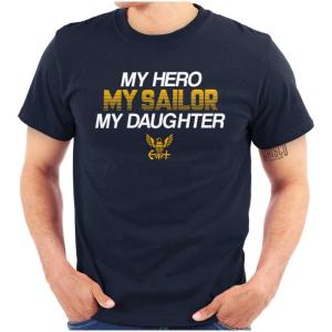 United States Navy Sailor Daughter Dad Graphic T Shirt Men or Women(Navy)