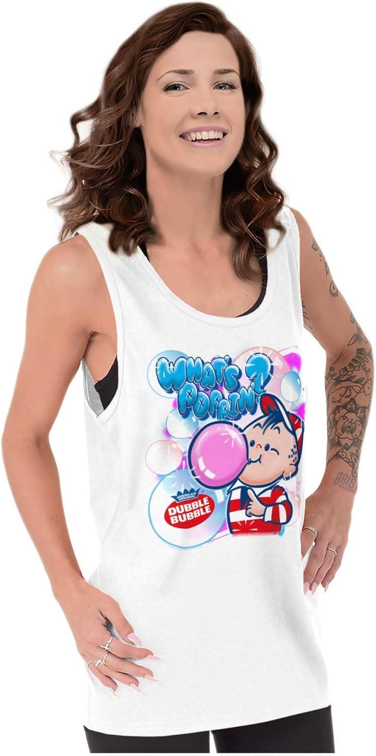 imageAirbrushed Dubble Bubble Whats Poppin Tank Top T Shirts Men WomenWhite
