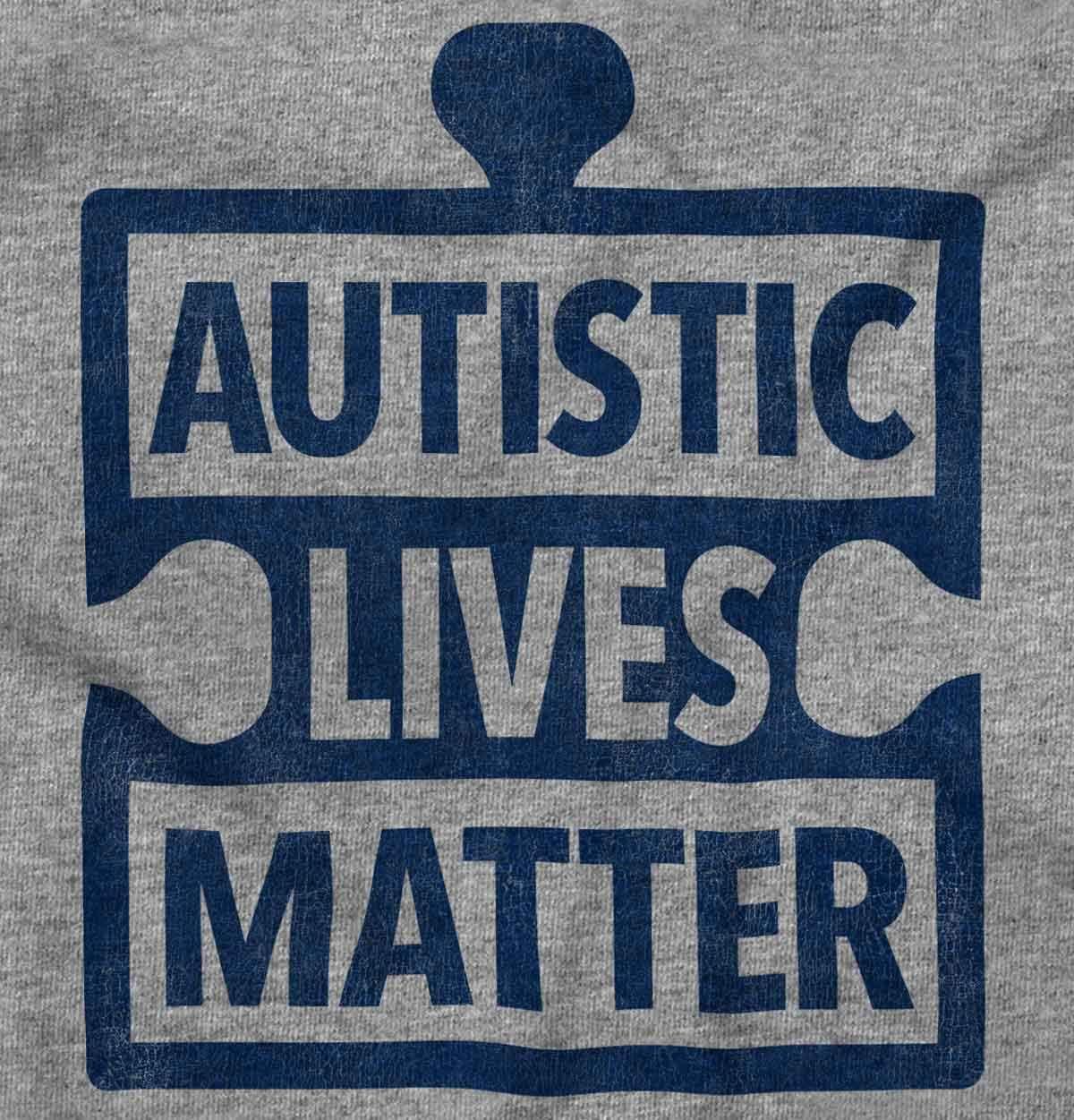 imageAutistic Lives Matter Autism Aware Graphic T Shirt Men or WomenSport Grey