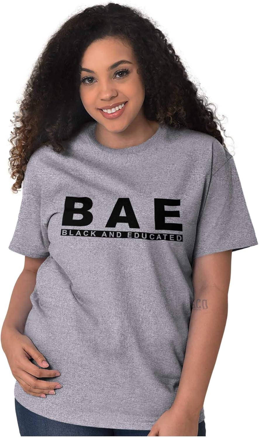imageBAE Black and Educated Kings Queens Graphic T Shirt Men or WomenSport Grey